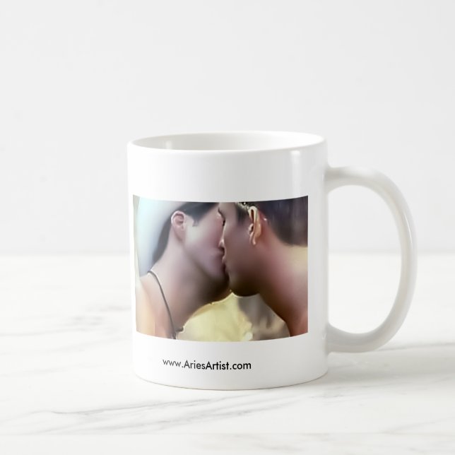 Cowboy-Kuss Kaffeetasse (Rechts)