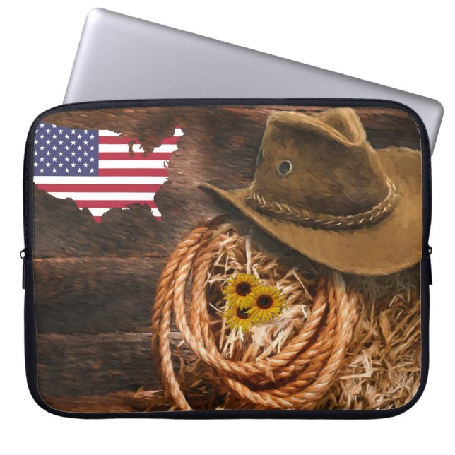Cowboy Laptopschutzhülle (Vorderseite)