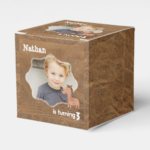 Cowboy Leather mit Pferd Geschenkschachtel
