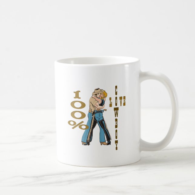 Cowboy-Liebe Kaffeetasse (Rechts)
