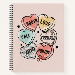 Cowboy Liebe - Western Herz Notizbuch