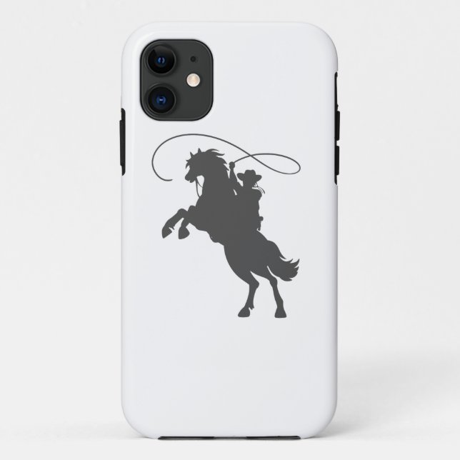 Cowboy mit Brillenreiten aufziehen Case-Mate iPhone Hülle (Rückseite)