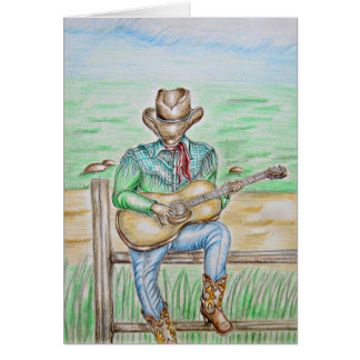 Cowboy mit Gitarre