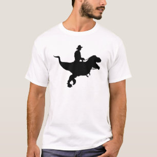 Cowboy montant le T-shirt de T-Rex