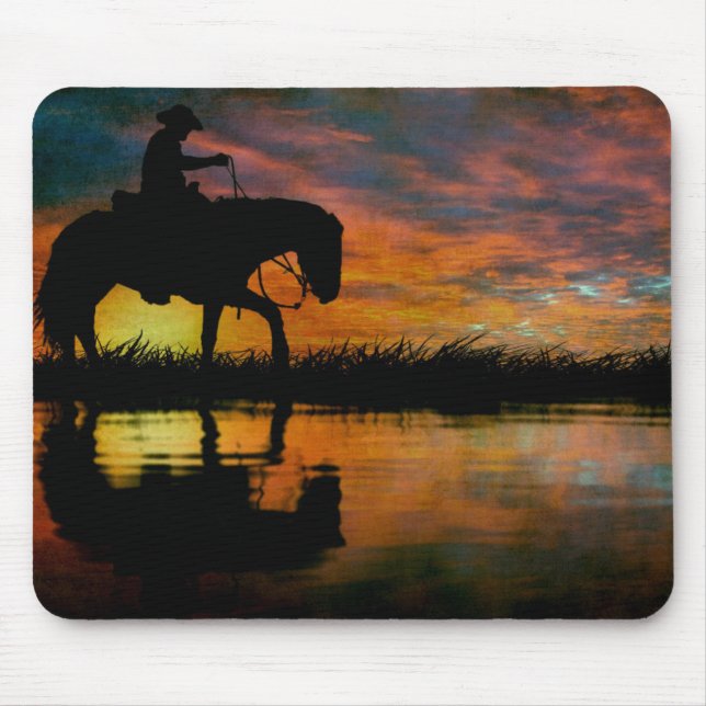Cowboy Mouse Pad Mousepad (Vorne)