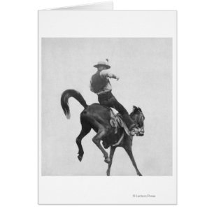 Cowboy Ned geheimnistuerisches Reitwildes Pferd