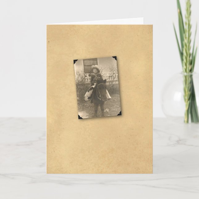 COWBOY ON PONY 1 KARTE (Vorderseite)