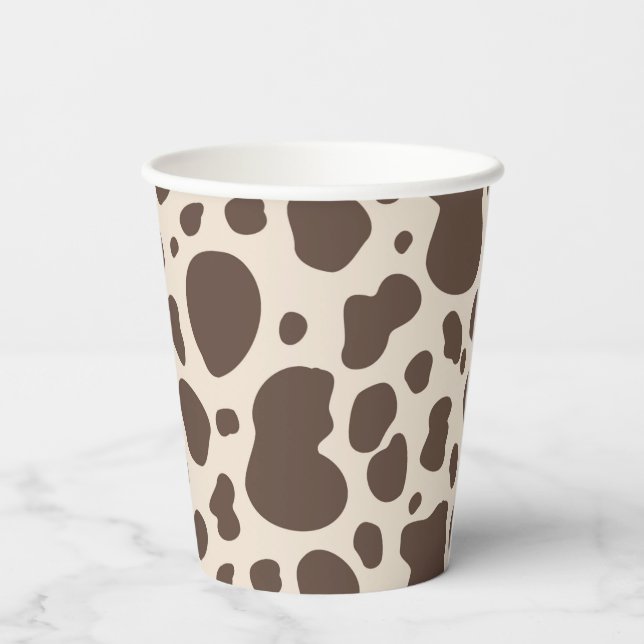 Cowboy Party Cups | Kuhdruckpapiergruppen Pappbecher (Rückseite)