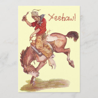 Cowboy-Party Einladung