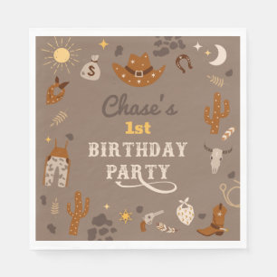 Cowboy Party Napkins   Western Party Napkins Serviette