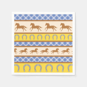 Cowboy-Pferd-Kindergeburtstagsfeier-Thema Serviette