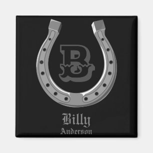 Cowboy-Pferd-Schuppen Ss Cute Ss Personalisiertes  Magnet