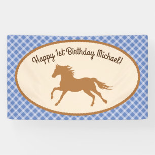 Cowboy-Pferdepony-niedliches 1. Banner