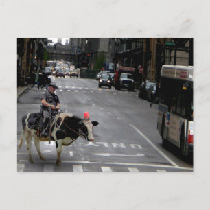 Cowboy-Polizist Postkarte