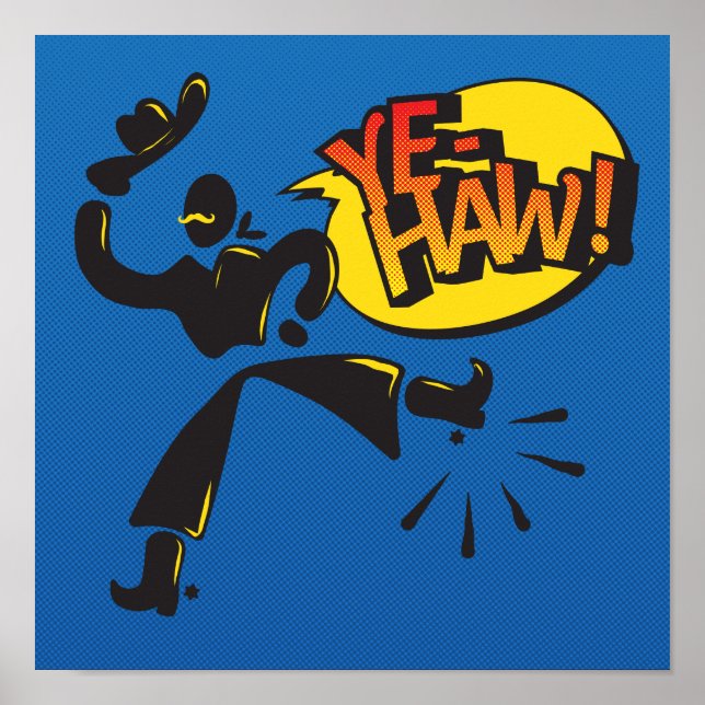 Cowboy pop art - primary poster (Vorne)