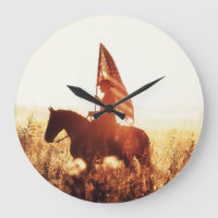 Cowboy Portrait USA Flag Thema.