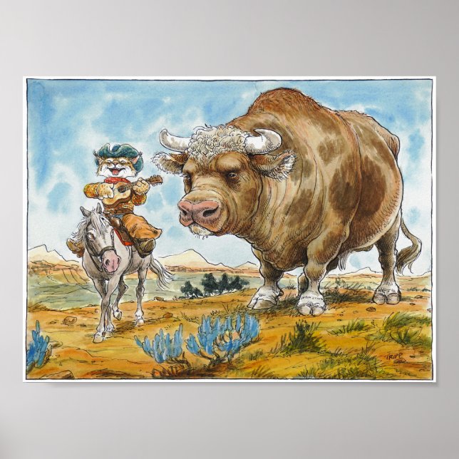 Cowboy Poster singen (Vorne)