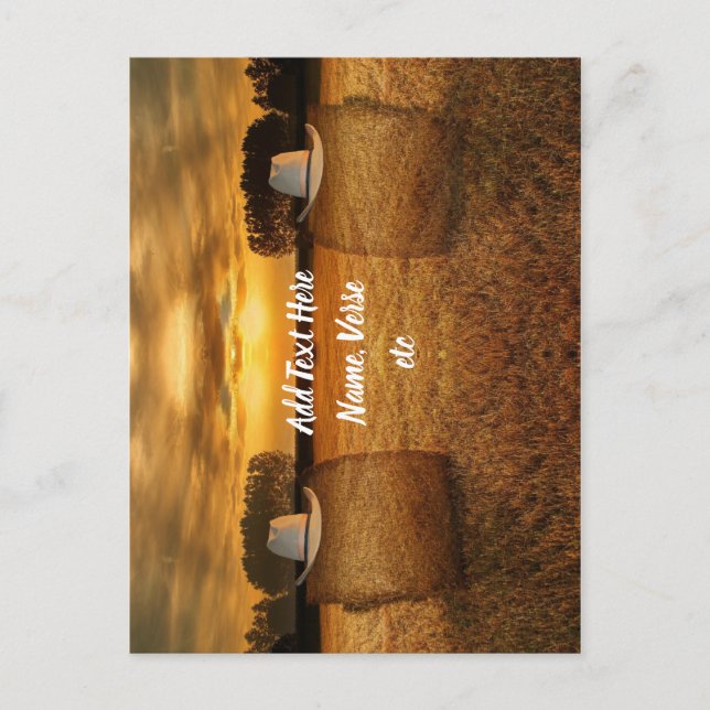 Cowboy Postkarte (Vorderseite)