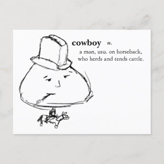 Cowboy Postkarte