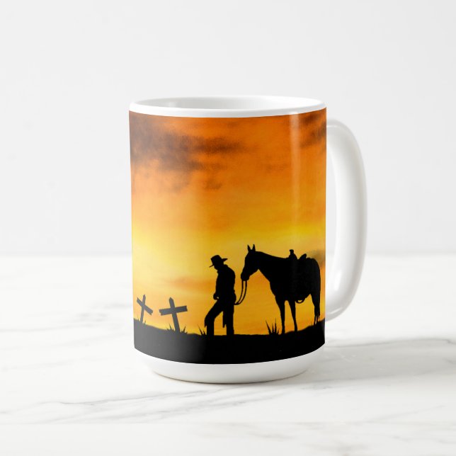 Cowboy Prayer Café Mug (Devant droit)