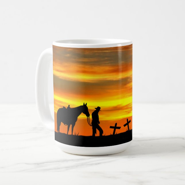 Cowboy Prayer Café Mug (Devant gauche)