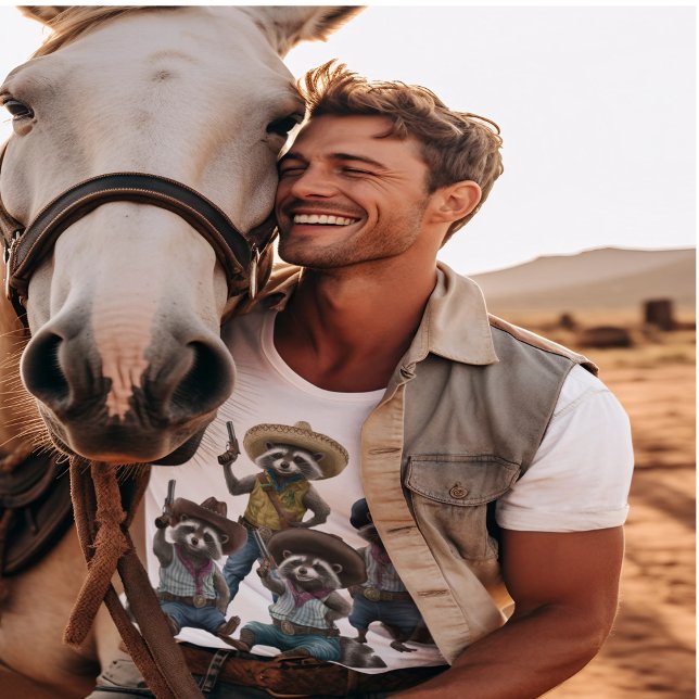 Cowboy Raccoon T-Shirt (Von Creator hochgeladen)