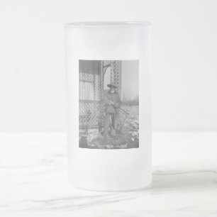 Cowboy Rancher oder kanadischer Gesetzentwurf des  Mattglas Bierglas