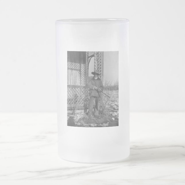 Cowboy Rancher oder kanadischer Gesetzentwurf des  Mattglas Bierglas (Mittel)