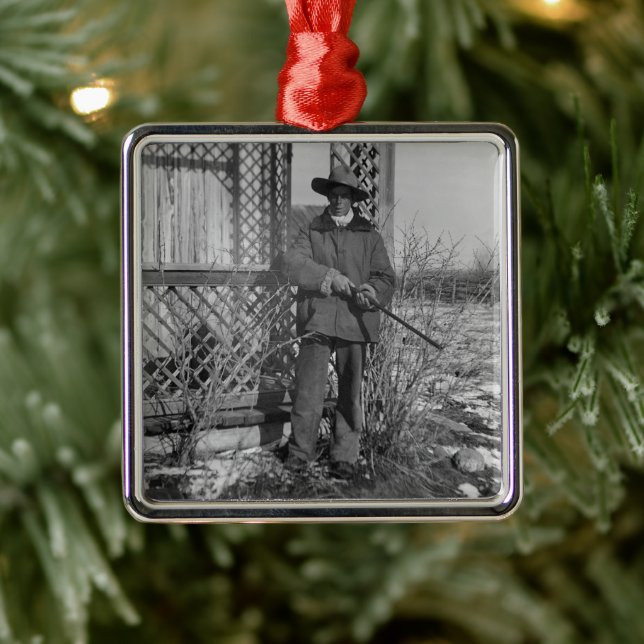 Cowboy Rancher oder kanadischer Gesetzentwurf des  Ornament Aus Metall (Baum)