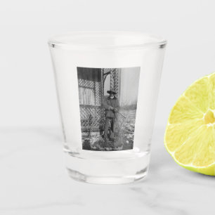 Cowboy Rancher oder kanadischer Gesetzentwurf des  Schnapsglas