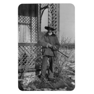 Cowboy-Rancher oder kanadischer Outlaw des alten W Magnet
