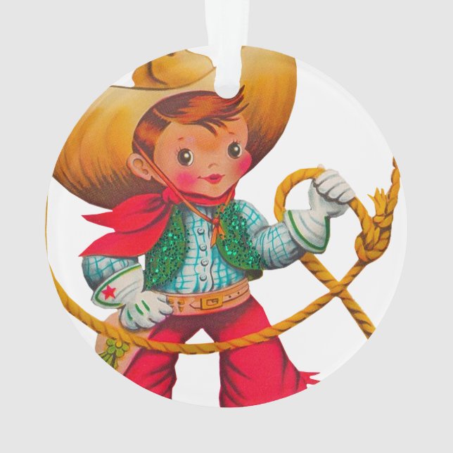 Cowboy Retro Boy Child Cute Western (dos)