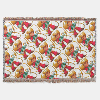 Cowboy Retro Boy Kind Niedlicher Western Decke