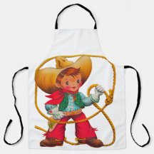 Cowboy Retro Boy Kind Niedlicher Western