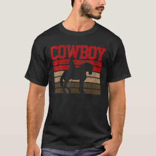Cowboy Retro Pferdereiten Texas Western Rodeo Hat T-Shirt