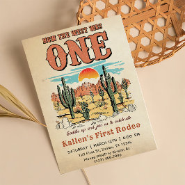 Cowboy Rodeo 1. Geburtstag Wie der Westen ein Inv. Einladung