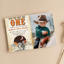 Cowboy Rodeo 1. Geburtstag Wie der Westen eins war