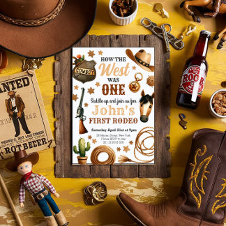 Cowboy Rodeo 1. Wie der Westen ein Geburtstag war Einladung