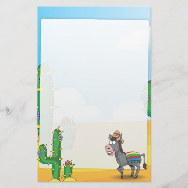 Cowboy Rodeo Horse Briefpapier (Vorderseite)