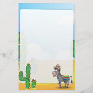 Cowboy-Rodeo-Pferd Briefpapier