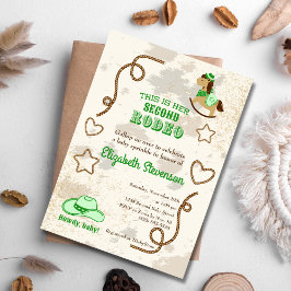 Cowboy Rodeo Unisex Howdy Baby Dusche Sprinkle Einladung