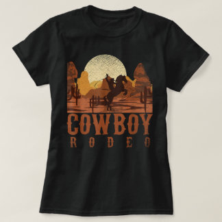 Cowboy-Rodeo-Western-Texaner-Geschenk Pferdereiten T-Shirt