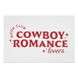 Cowboy Romance Liebhaber des Buchclubs Poster