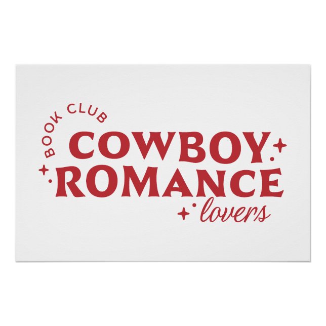 Cowboy Romance Liebhaber des Buchclubs Poster (Vorderseite)