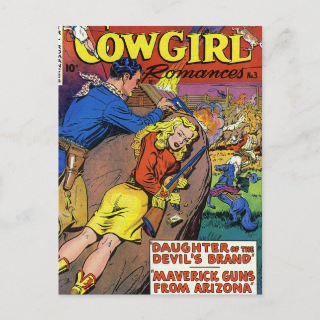 Cowboy Romances Postkarte (Vorderseite)