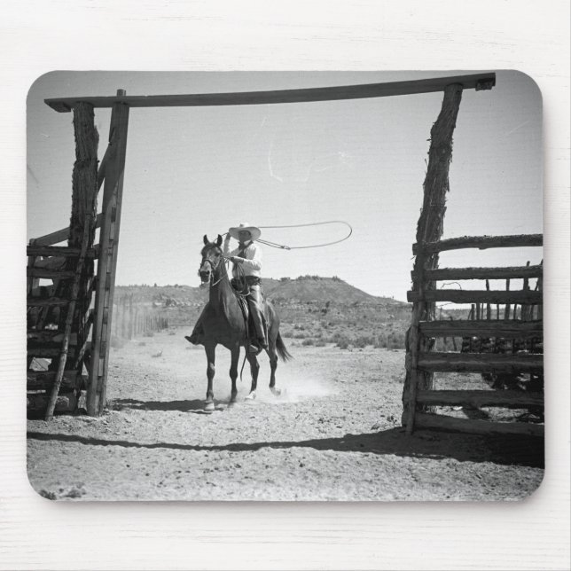 Cowboy roping mousepad (Vorne)