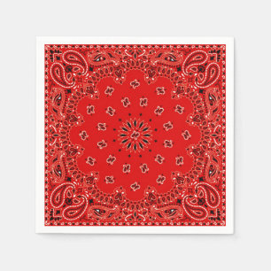 Cowboy-rote Paisleybandana-Schal GRILLEN Serviette