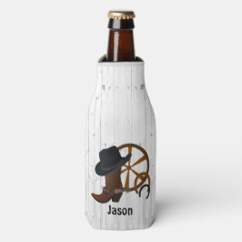 Cowboy Rustic Personalisiert Flaschenkühler
