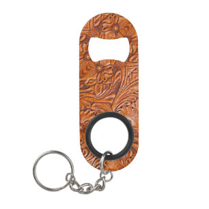 Cowboy Rustikaler Western mit handgefertigtem Lede Mini Flaschenöffner