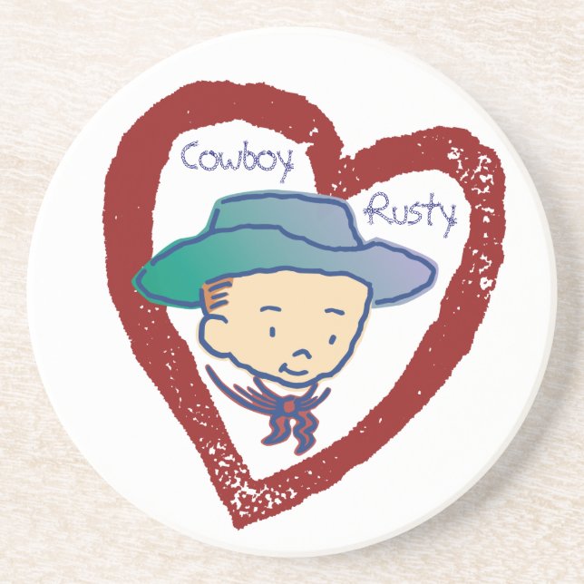 Cowboy Rusty Untersetzer (Vorne)
